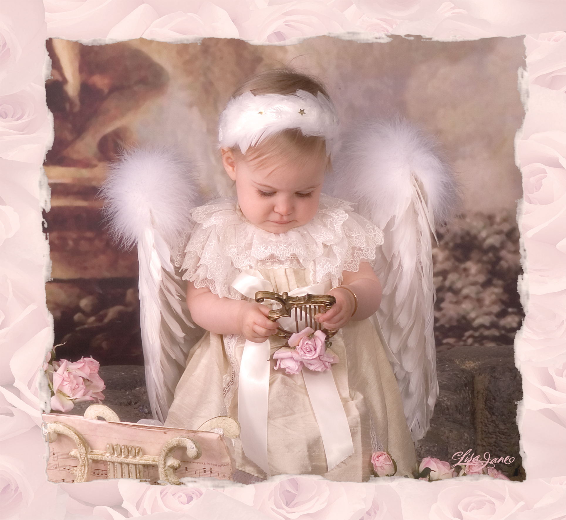 Pink Rose Angel