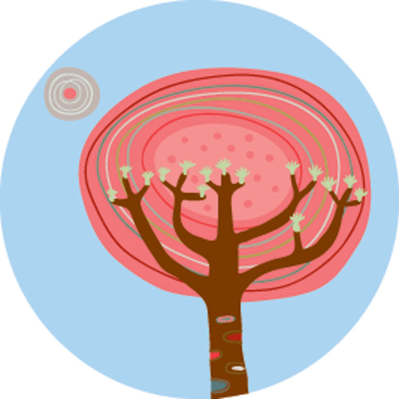 Red Tree Round