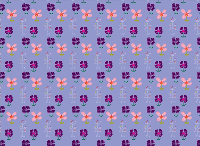 Pattern 11 – Indigo Flowers