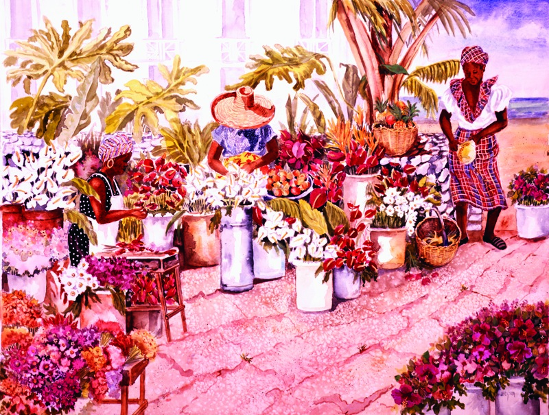 NPI-3580-Caribbean Flower Market