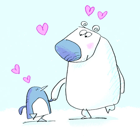 Penguin and Polar Bear