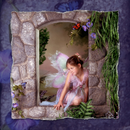 Lilac Fairy Castle Wall