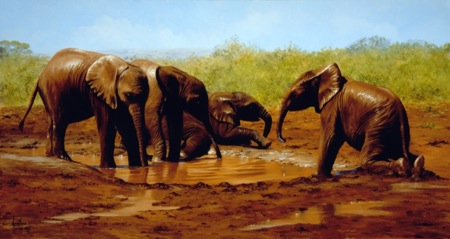 Elephants in the mud2