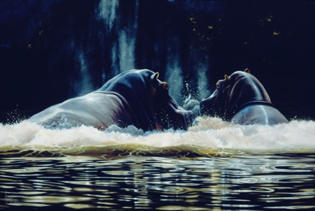 Two Hippos