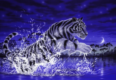 Power of Life-white tiger