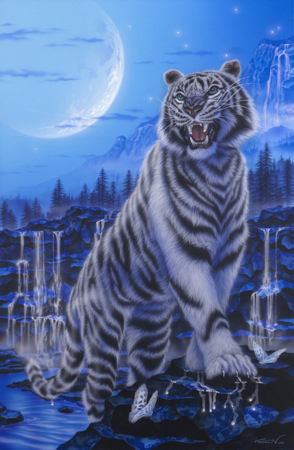 The Battle Cry-white tiger