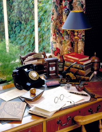 Old Telephone on Desk