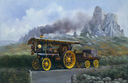 Threshing By Steam