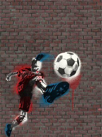 Football Spraypaint Zombie