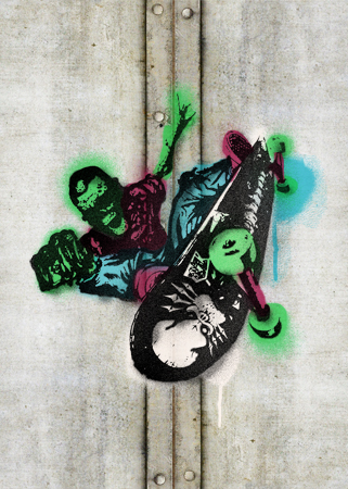 Skate Spraypaint Zombie