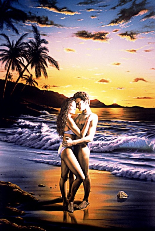 Lovers On the Beach