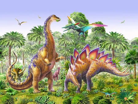 Brachiosaur and Stegasaur