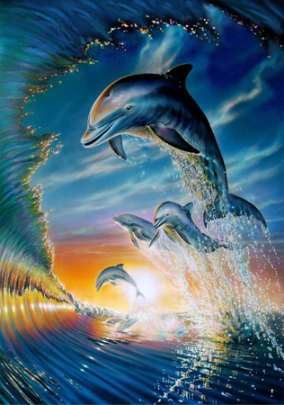 Leaping Dolphins