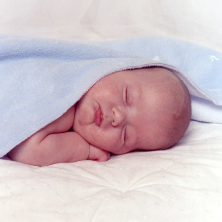 Resting Under Blue Blanket