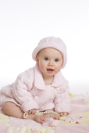 Baby in Pink Knit