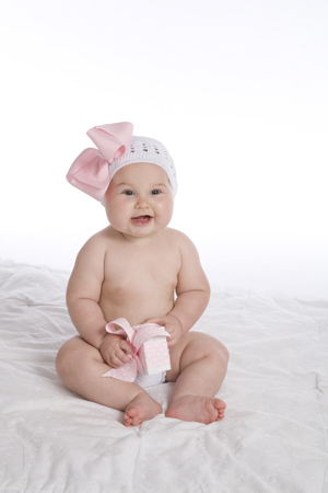 Happy Baby with Present