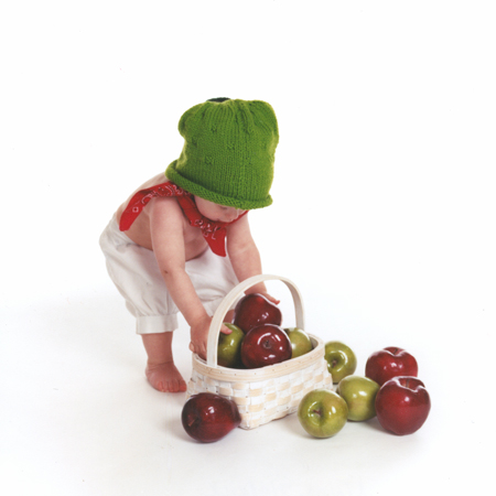 Toddler Playing With Apples