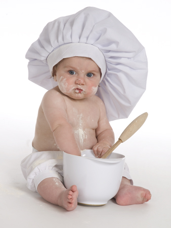 Messy Flour Baby