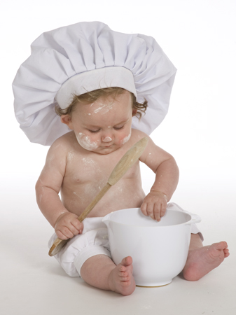 Baby Chef with Wooden Spoon