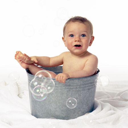 Bubble Bath in Bucket