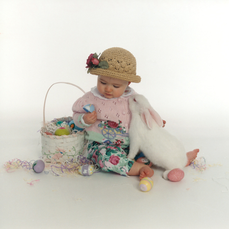 Easter Basket and Baby