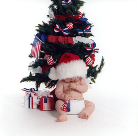 Baby Christmas Flag