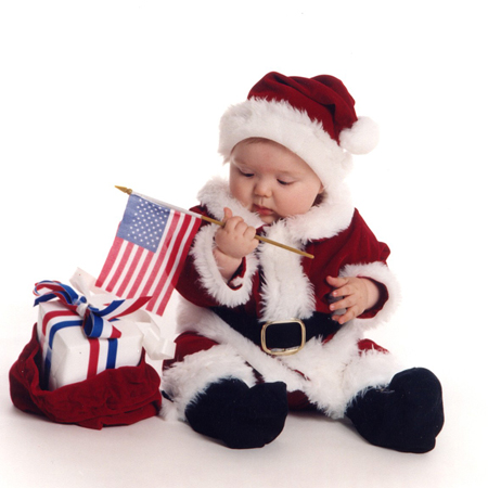 Baby Santa Flag