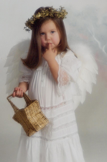 Angel Girl with Basket