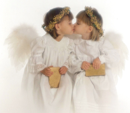 Two Angels Kissing