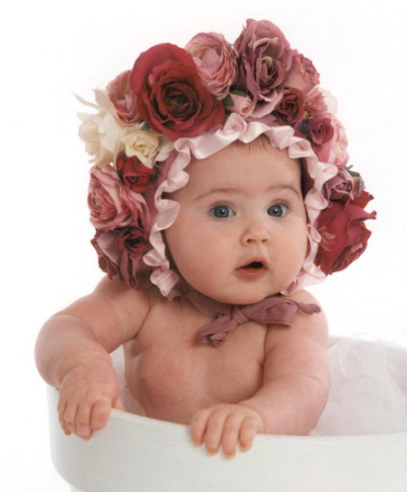 Baby Red Rose Hat