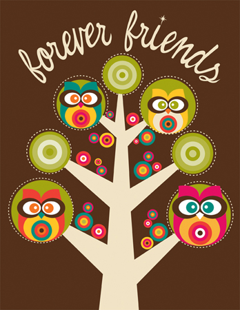 Forever Friends Owls