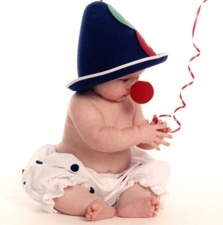 Baby Clown with Red Nose