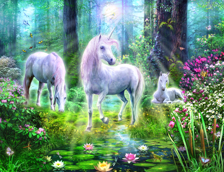 Forest Unicorn Family