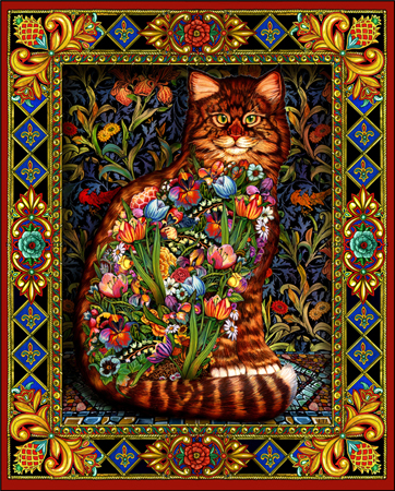 Tapestry Cat