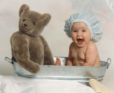 Bathtime with Teddy