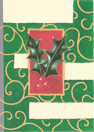 Holly Christmas Design