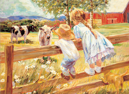 Kids on a Fence