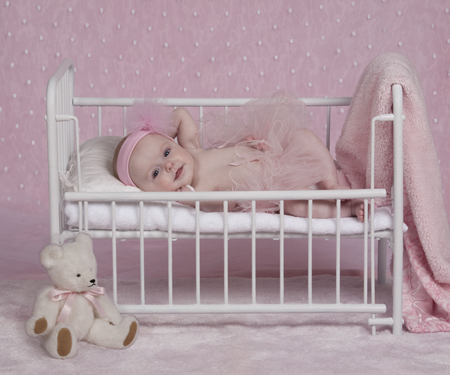 Baby Ballerina in Cot