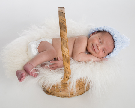 Baby in Basket