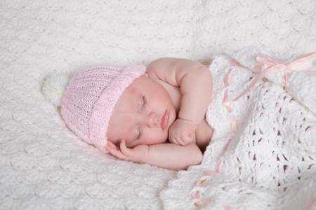 Baby With Hat Asleep