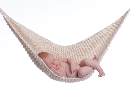 Baby Sleeping In Hammock