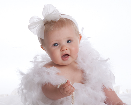 Baby In Feather Costume