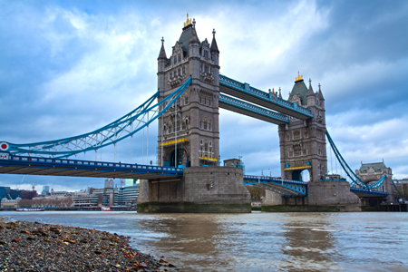 Looking Up at Tower Bridge LDN107