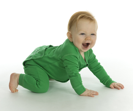 Happy Baby in Green MF5137