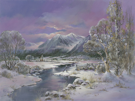 Winter Christmas Landscape