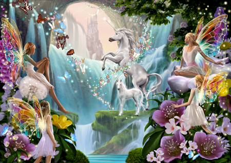 Unicorn & Fairy Waterfall