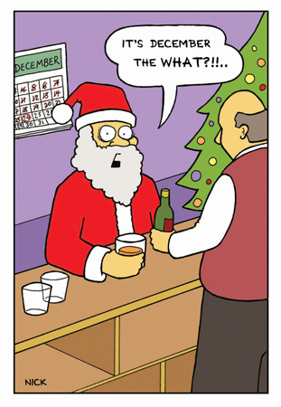 Santa in Bar