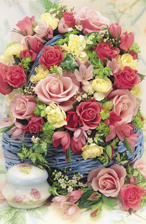 Roses in Basket F113v