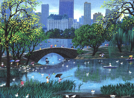 New York – Central Park Rain