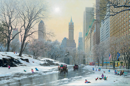 New York – Central Park Entrance Winter